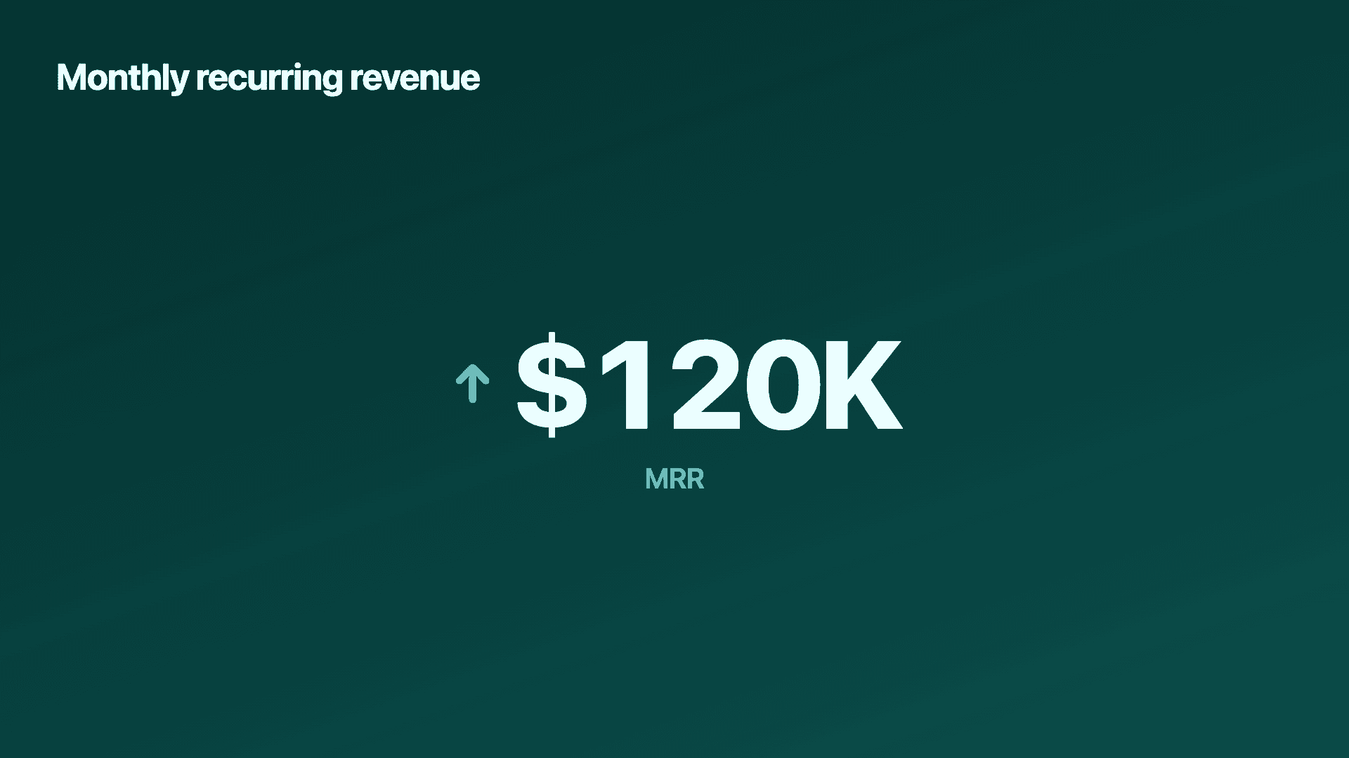An MRR milestone (counter).